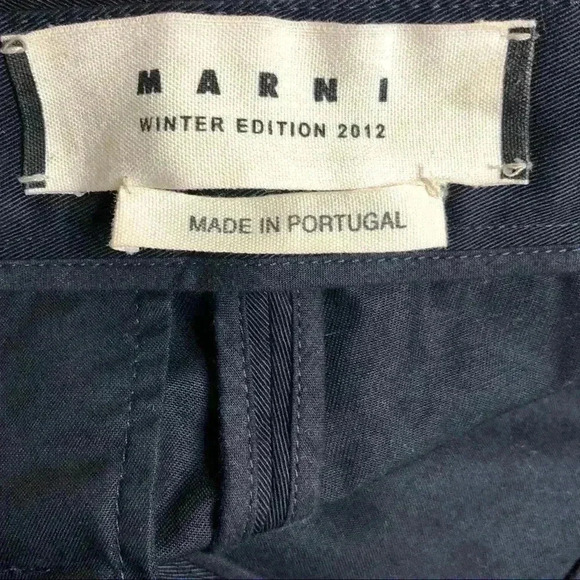 Marni Tuxedo Pants Straight Leg Trousers Sz 42 - Picture 7 of 10